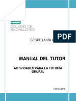Lectura 4° Colegio Bachilleres Manual Tutor PDF