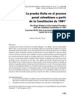 La Prueba Ilicita Proceso Penal Colombiano PDF