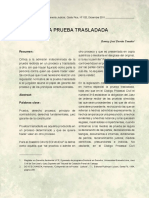 La Prueba Trasladada PDF