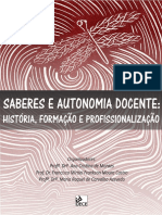 SABERES E AUTONOMIA DOCENTE - Ebook PDF