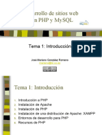 Desarrollo de sitios webcon PHP y MySQL