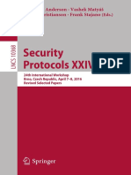 Net - ST - Security Protocols XXIV 24th International Workshop - Brno