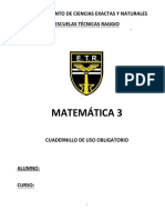 Cuadernillo de Matemáticas 3