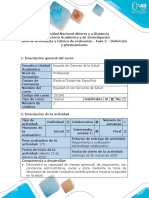 Guía de Actividades y Rúbrica de Evaluación - Fase 2 - Definición y Planteamiento