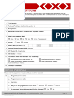 Enrolment Form - New Zealand Student PDF