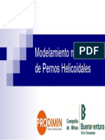 Modelamiento Numérico 3D de Pernos Helicoidales