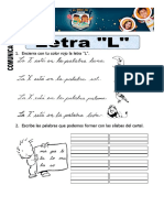 07 - Ficha de La Letra L para Primero de Primaria