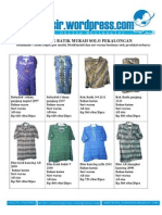 Baju Murah Grosir Jual Batik Pekalongan Model Terbaru 2011 Katalog 17 Desember