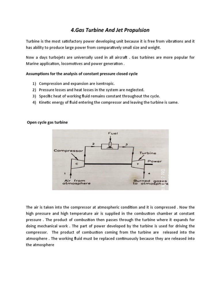 Turbine Notes | PDF | Jet Engine | Gas Turbine