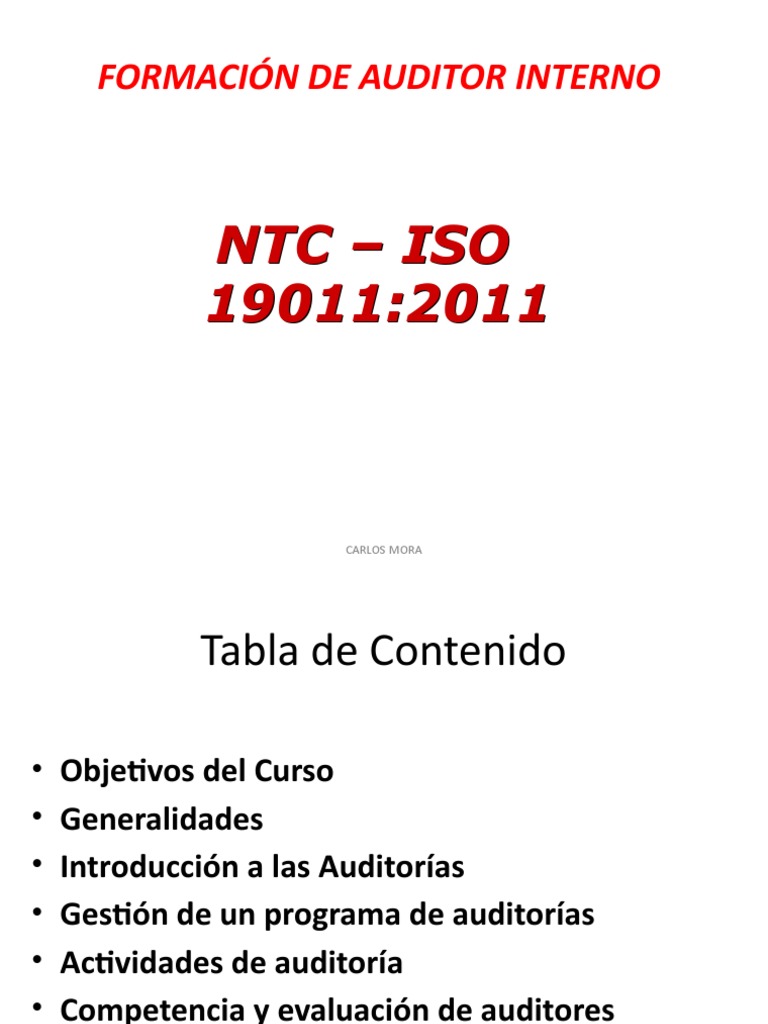 Auditoria ISO 19011 2011 PDF Auditoría