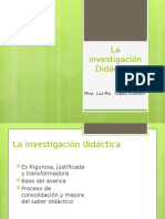 La Investigación Didáctica