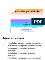 Kewirausahaan Mencari Gagasan Usaha