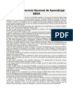 Historia Del Servicio Nacional de Aprendizaje SENA PDF