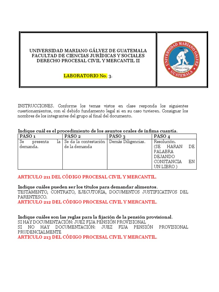 Procedimientos en Derecho Procesal Civil | PDF | Sentencia (ley) | Ley ...