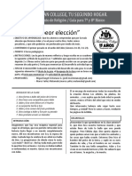 Guía 2: La Peor Elección (7º y 8º Básico)