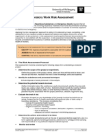 Laboratory Work Risk Assessment