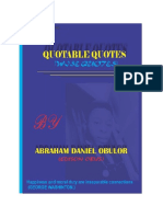 Quotable Quotes by Abraham Daniel Obulor