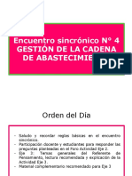 Encuentro sincrónico 4 Gestión de la cadena de abastecimiento