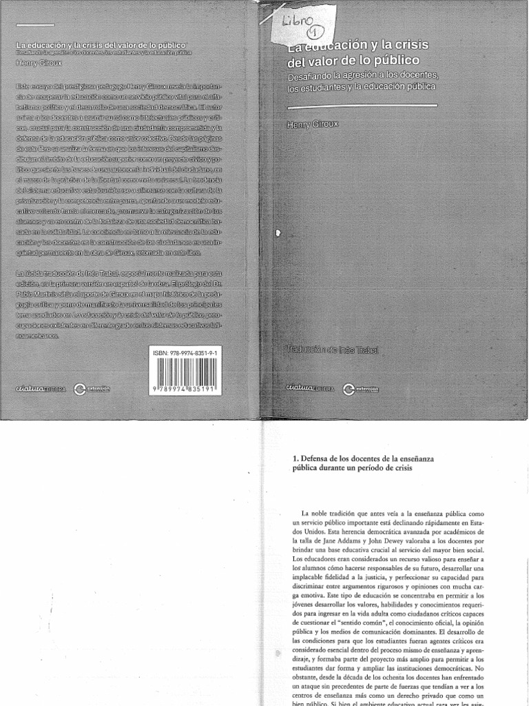 La Educación y La Crisis Henry Giroux PDF