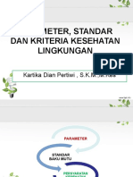 Parameter, Standar Dan Kriteria Kes - Lingkungan