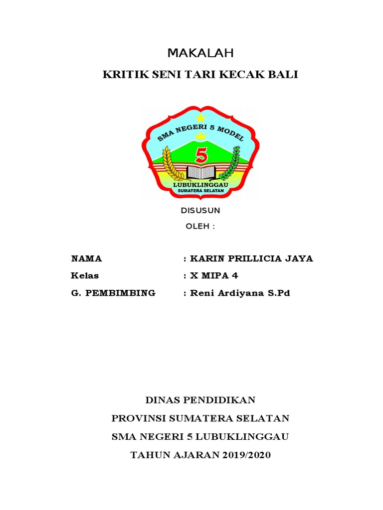 Makalah Kritik Seni Tari