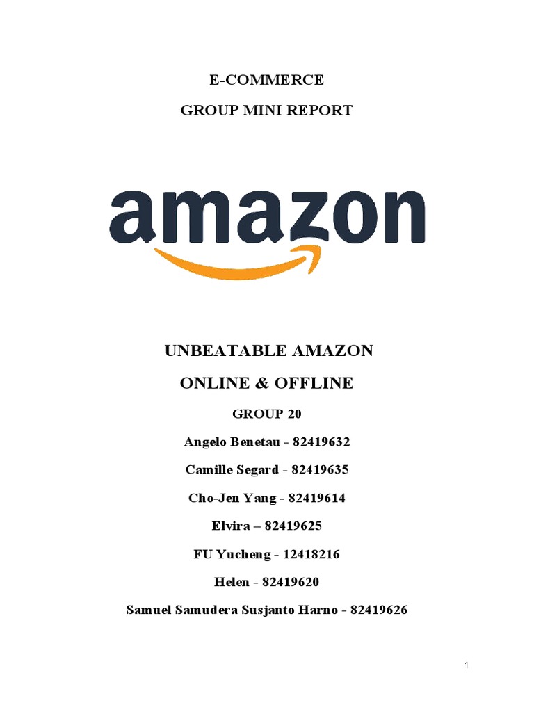 Unbeatable Amazon: E-Commerce Insights | PDF | Retail | Sales