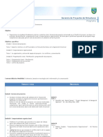 Programa Curso Gerencia de Proyectos Ingeniería Estructural PDF