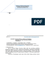 Jurnal Penambangan Endapan Mineral