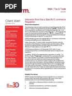 HHP - Indonesia Now Has a Specific E-commerce Regulation