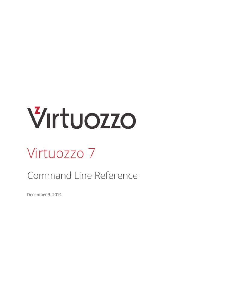 Virtuozzo 7 Command Line Reference PDF | PDF | Central Processing Unit ...