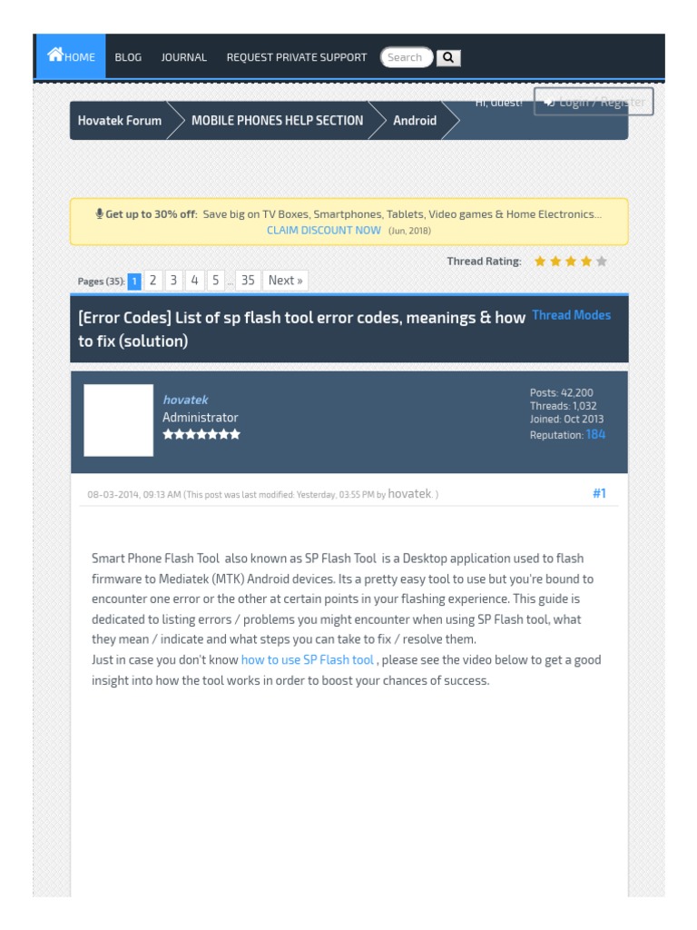 SP Flash Tool Error Codes & Fixes | PDF | Flash Memory | Adobe Flash