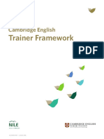 Cambridge English Trainer Framework Introduction