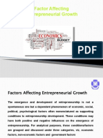 Factors Affecting Entrepreneurial Growth