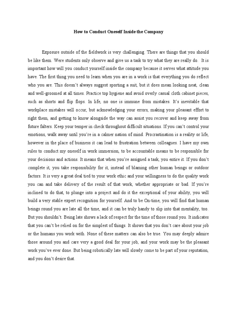 how-to-conduct-oneself-inside-the-company-pdf-cognitive-science