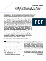 Tiempo y Efectos Secundarios de Flumazenil para Pacientes Ambulatorios Dentales Que Reciben Sedación Intravenosa Con Midazolam.