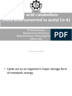21 - 22 - Fatty Acid Catabolism