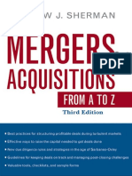 Merger and Acqusition From A To Z Book PDF