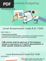 Government Budgeting Principles