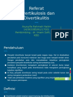 Referat Divertikulitis - Asysyifa Rahmah Halim (Dokter Muda FK-KMK UGM)
