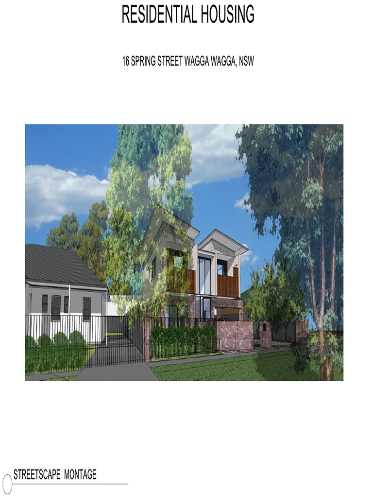 Wagga Social Housing Spring Street Draft Notification Plans PDF