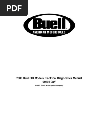 2008 Buell XBモデル サービスマニュアル 日本語版 2008 Buell XBモデル サービスマニュアル 日本語版 Buell