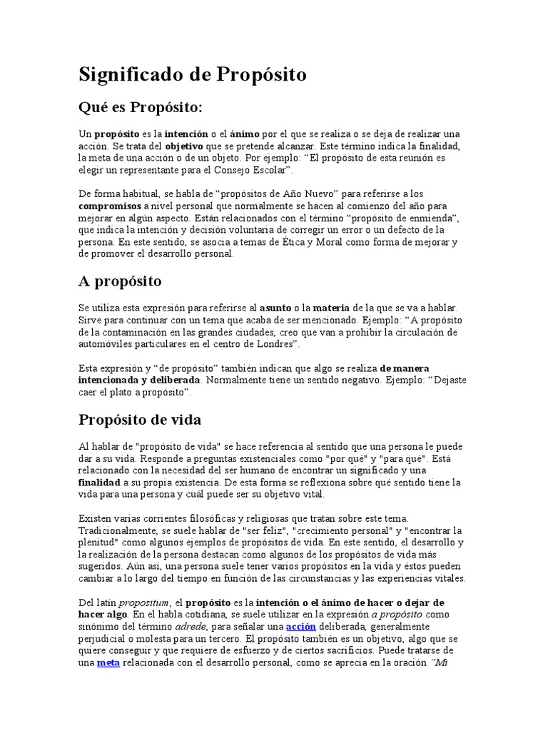 Significado de Propósito | PDF | Business | Economias