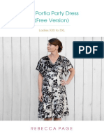 PATTERN Portia Party Dress Ladies A4 Free