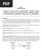 Computer Network Unit 4 Transport Layer