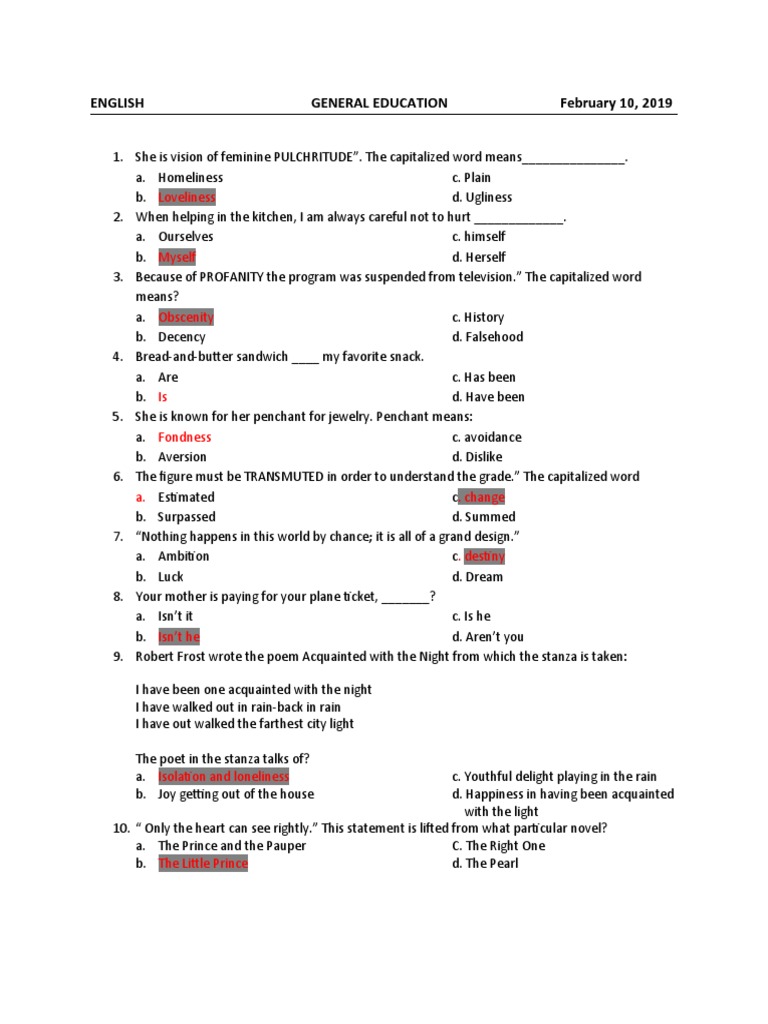 English Drill PDF