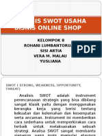 Analisis Swot Usaha Bisnis Online Shop