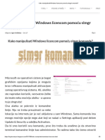 Kako Manipulisati Windows Licencom Pomoću SLMGR Komand