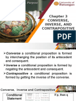 Converse Inverse and Contrapositive
