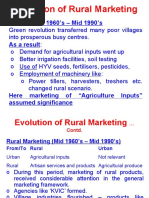 Evolution of Rural Marketing