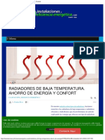 Radiadores de Baja Temperatura Ahorro de Energía y Confort